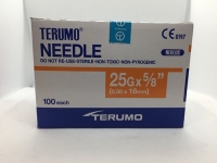 TERUMO AGANI NEEDLES 25G X 16MM, 100